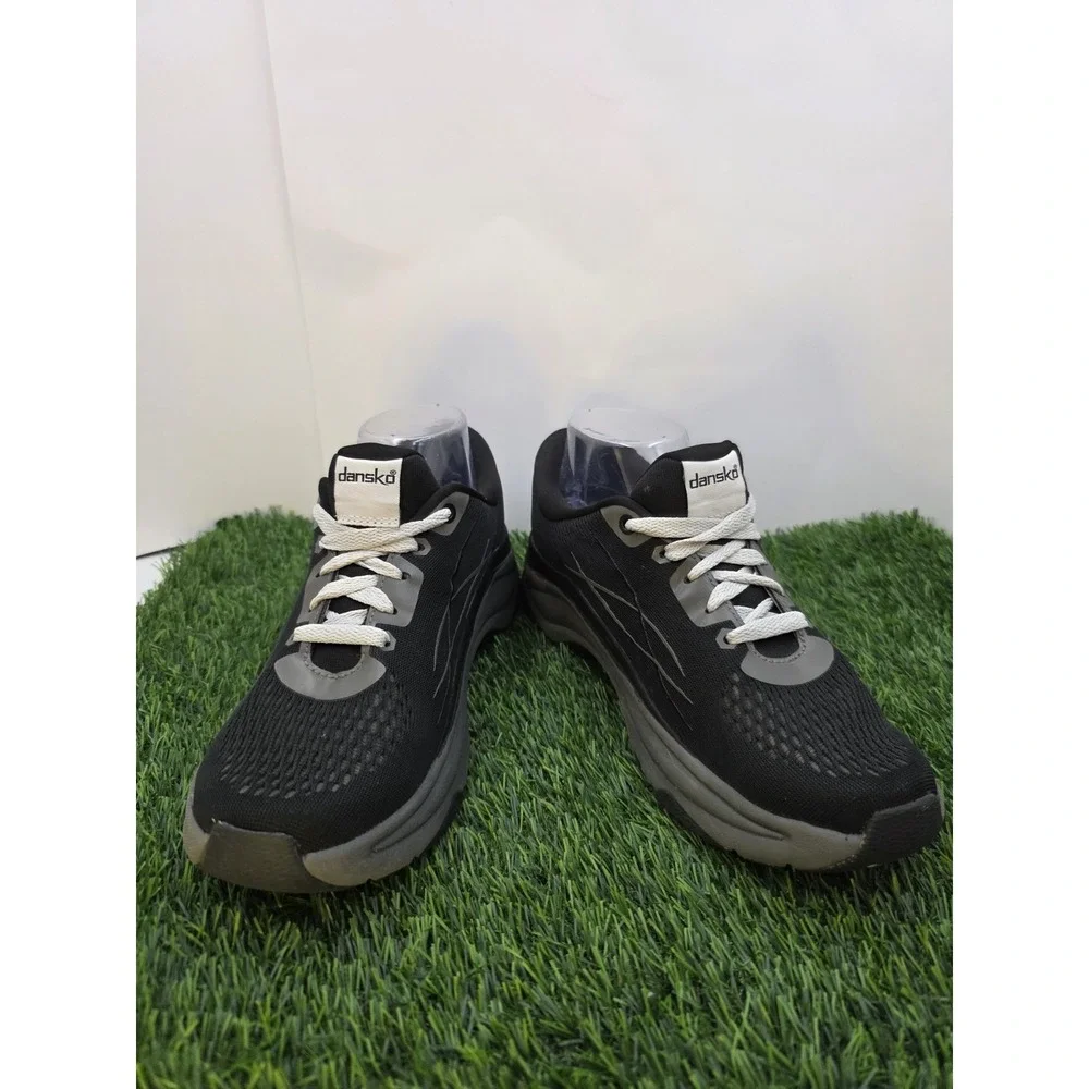 Women's Dansko Pace Mesh Athletic Walking Shoes Black Grey Size 38 US 7.5